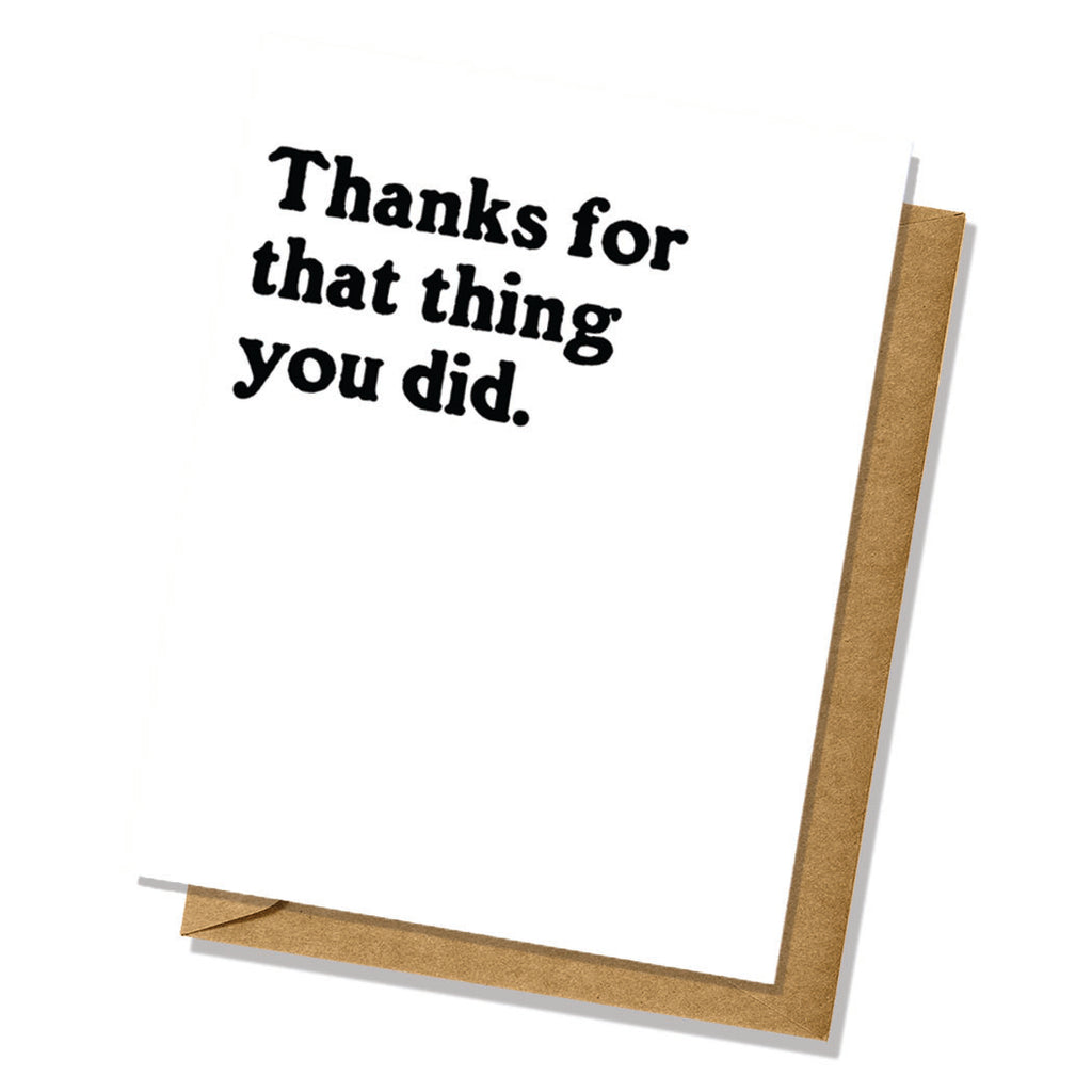 That Thing You Did Thank You Card