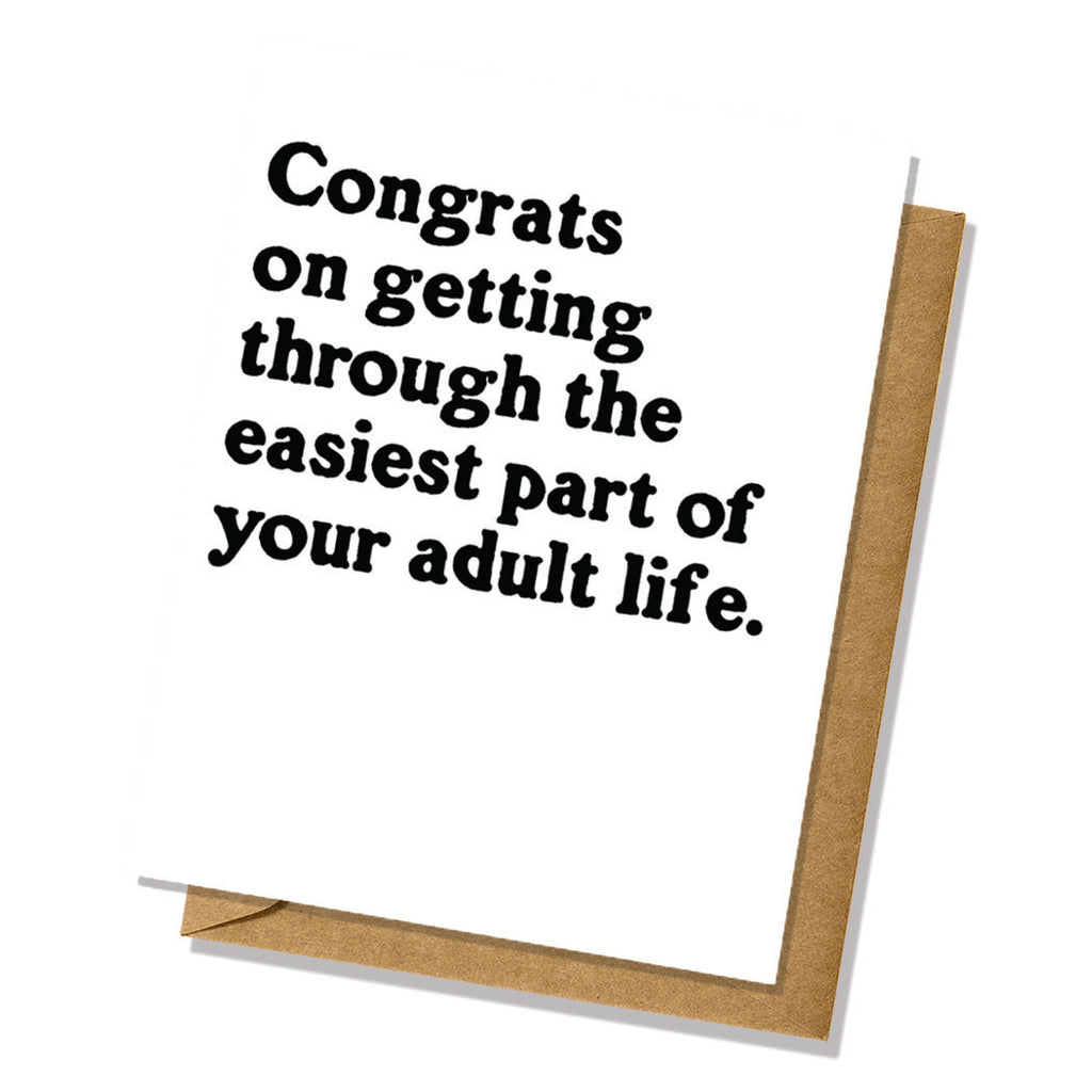 The Easy Part - Graduation/Congrats Card