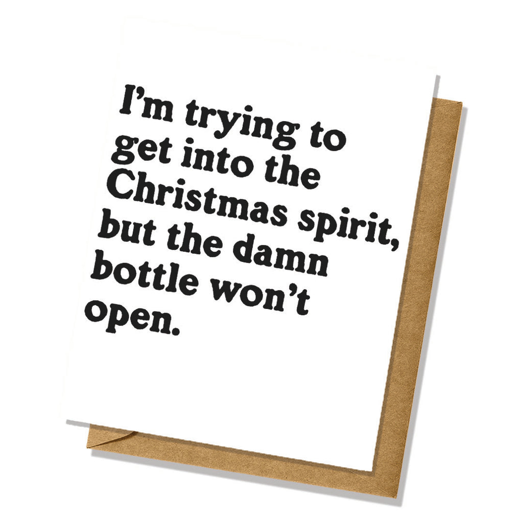 "The Christmas Spirit" Holiday Card - Totally Inappropriate