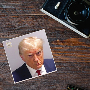 Donald Trump 2023 Mugshot Coaster
