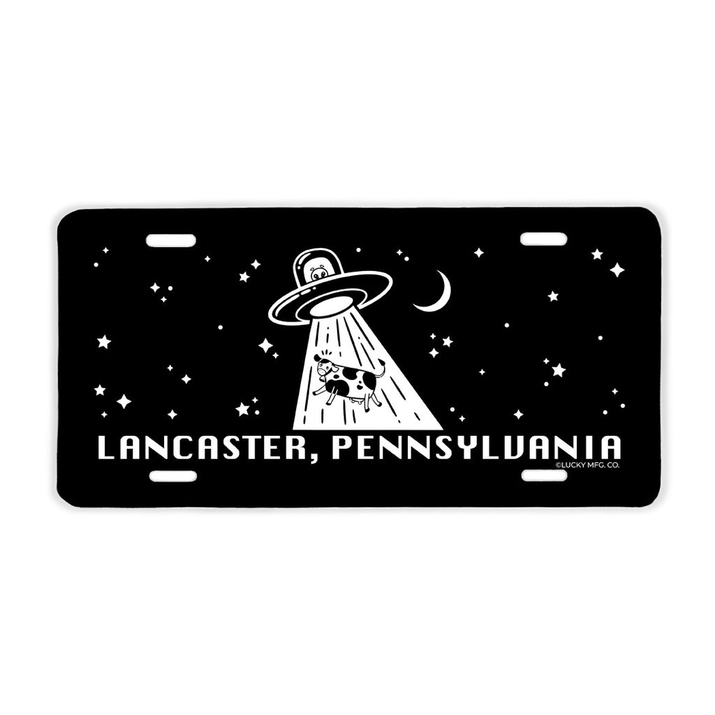 Lancaster Pennsylvania UFO Cow Abduction License Plate