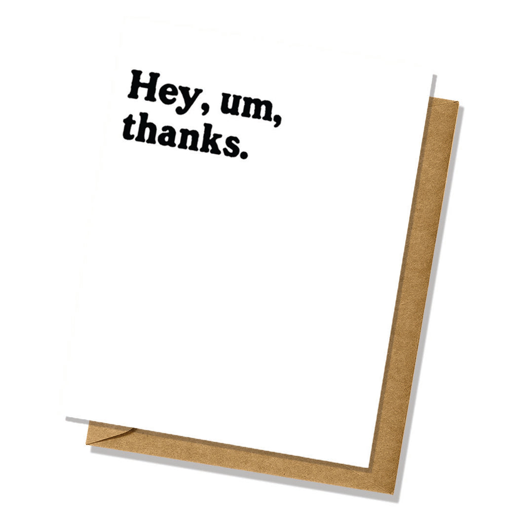 Thank You Card - Um Thanks