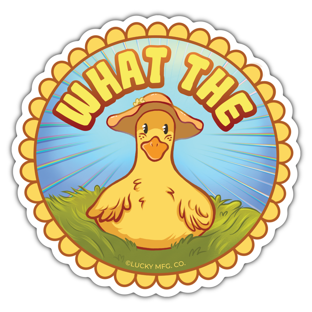 What the Duck Vinyl Sticker