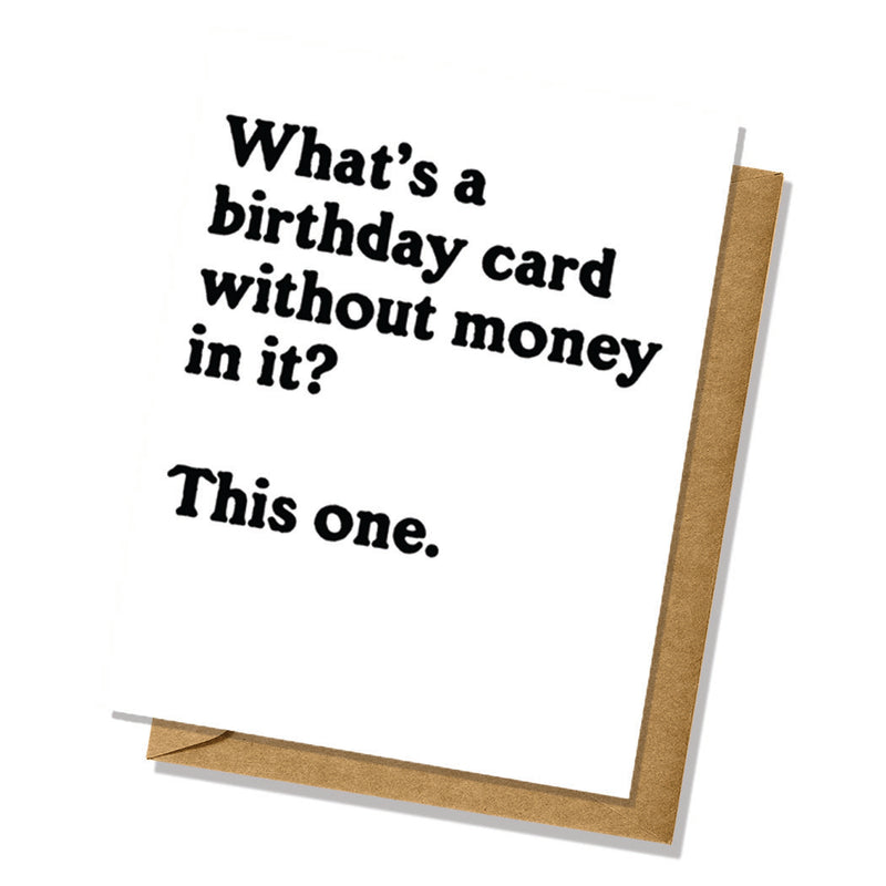 Where's The Money? - Birthday Card