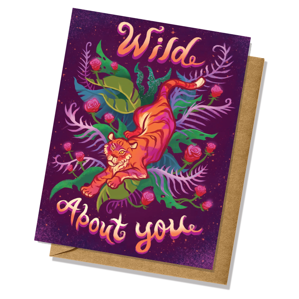 Wild About You Valentine's Day Greeting Card
