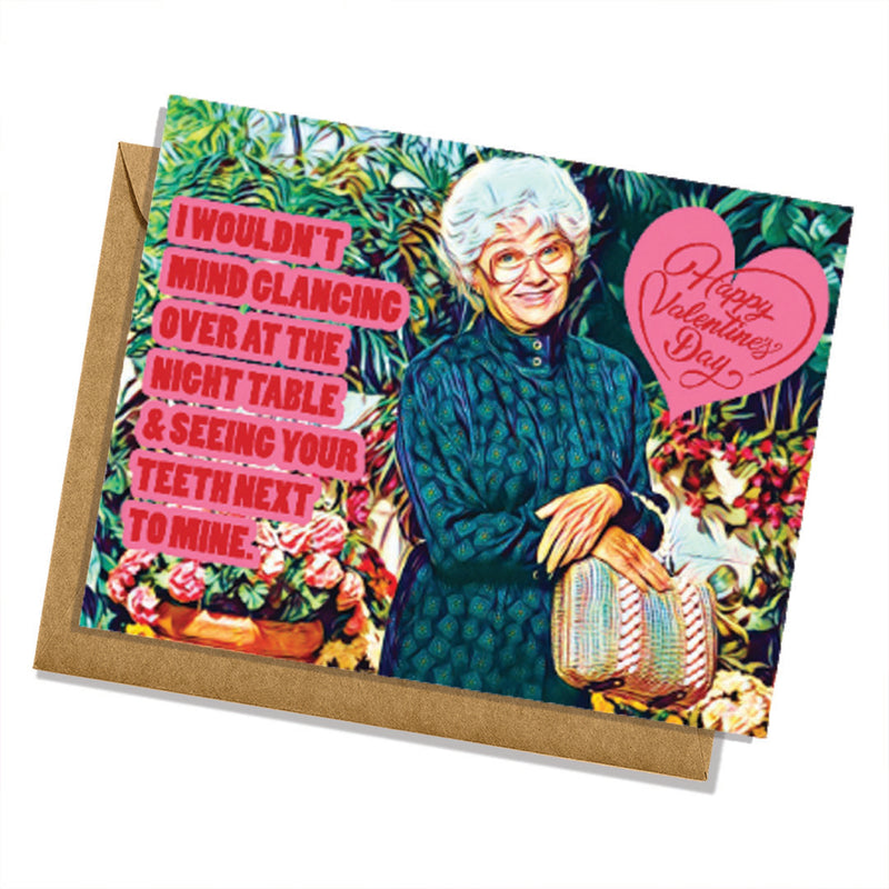 Golden Girls Valentine's Day Card Estelle Getty Sophia Petrillo Greeting Cards Stay Golden TV 80s
