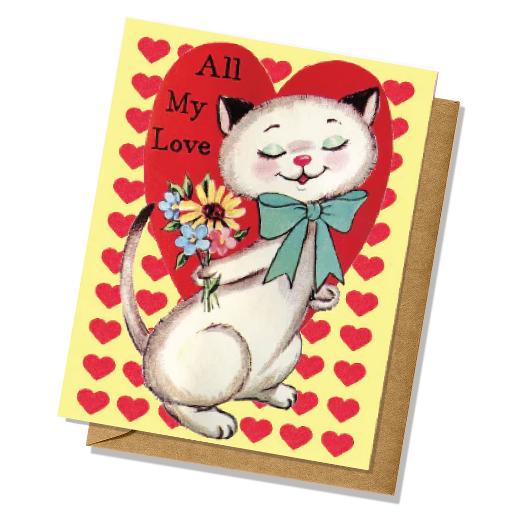 All My Love Kitty Valentine's Day Card
