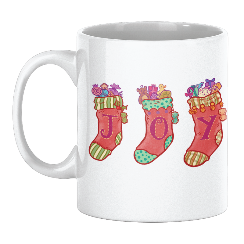 Joy Stockings 11oz Mug