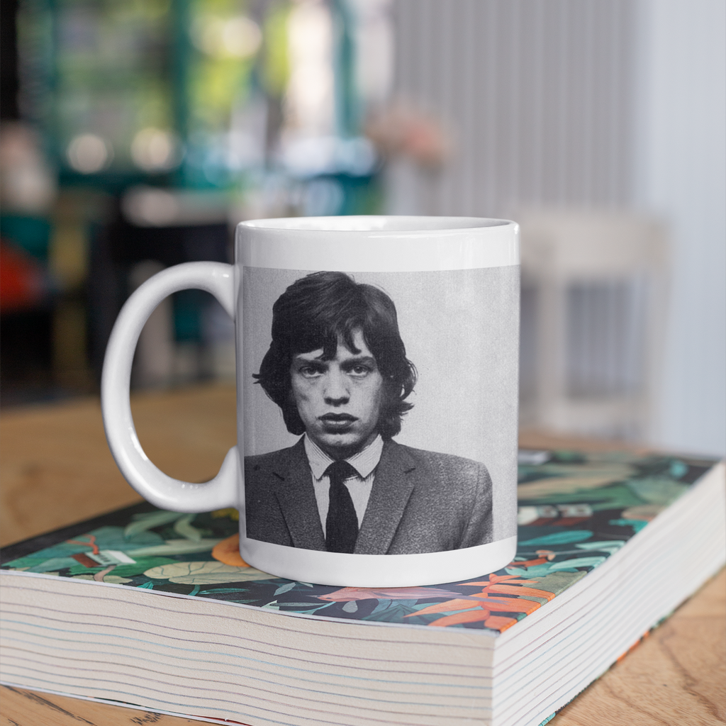 Rolling Stones Mick Jagger Mugshot Mug