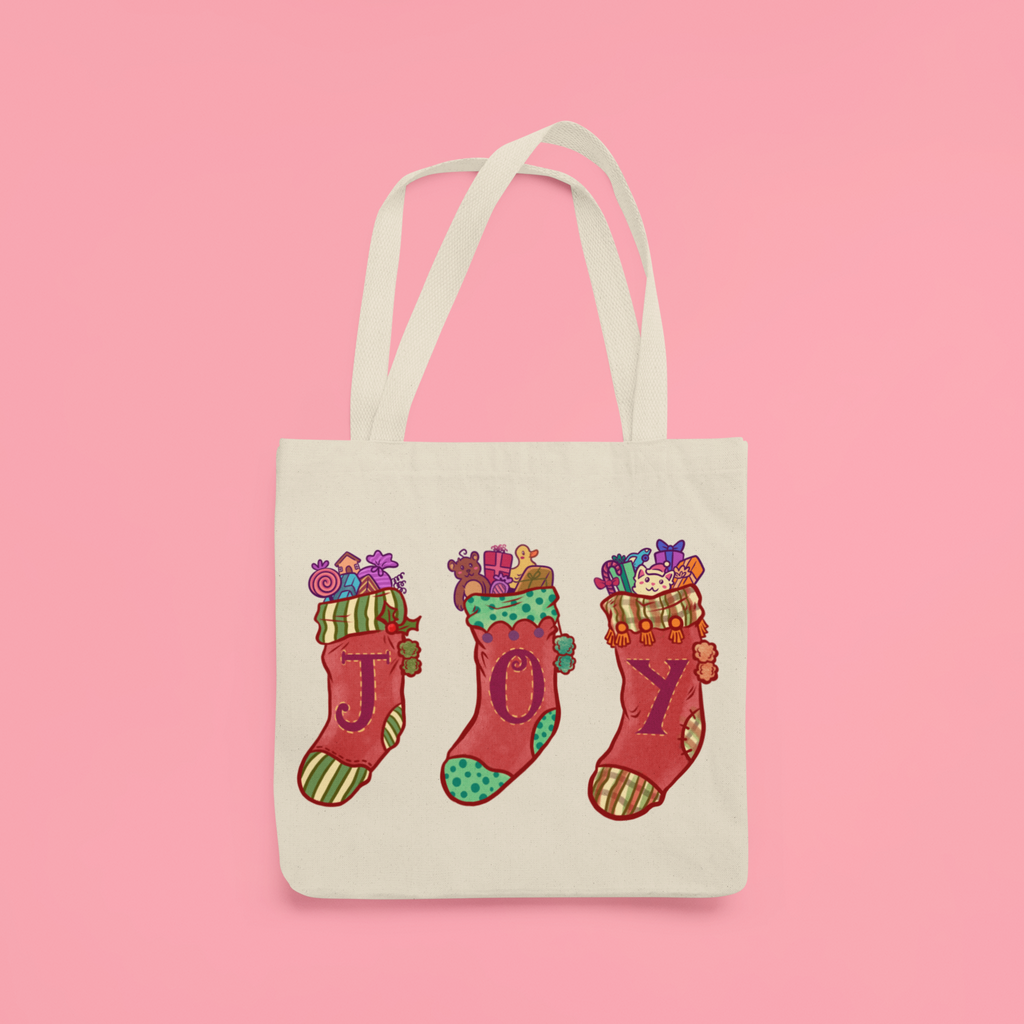 Joy Stockings Tote Bag