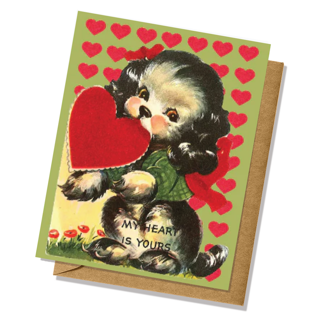 My Heart Is Yours Puppy Valentine's Day Card