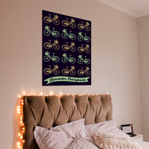 Lancaster PA Bikes 20 x 28 Poster Madcap & Co