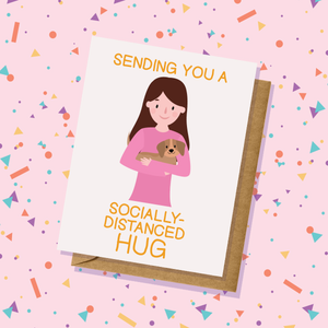 Quarantine Correspondence Social Distancing Hug Card
