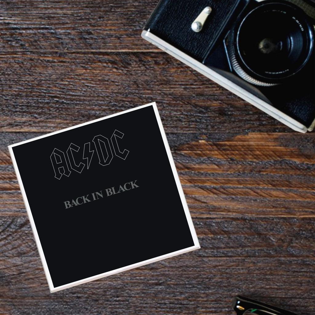 ACDC "Back in Black" Album Coaster