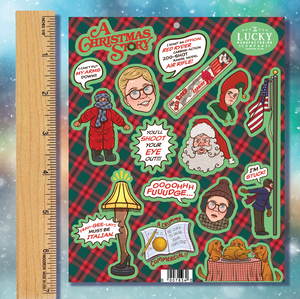 A Christmas Story Vinyl Sticker Sheet