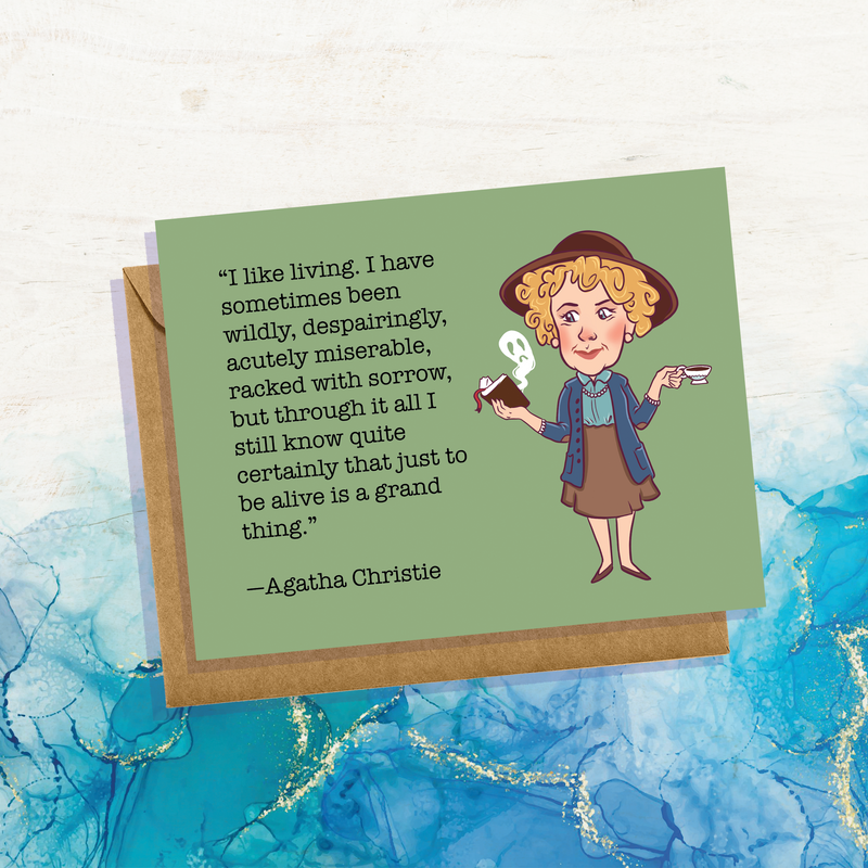 Agatha Christie Quote Greeting Card