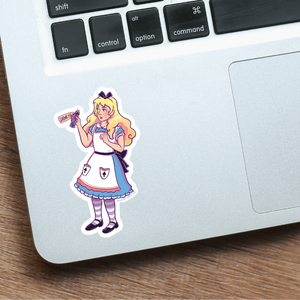 Alice in Wonderland Vinyl Sticker
