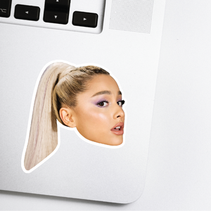 Ariana Grande Celebrity Head Vinyl Sticker