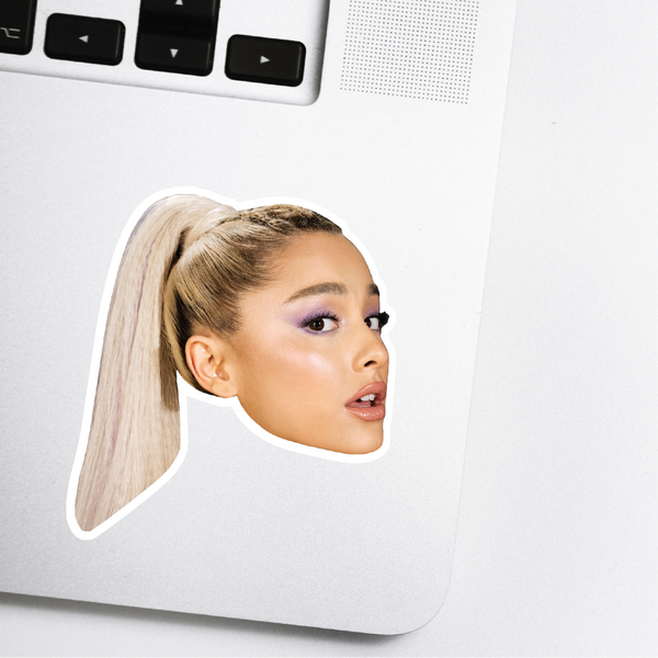 Ariana Grande Celebrity Head Vinyl Sticker Madcap And Co