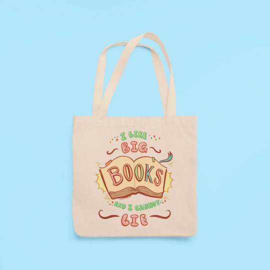 "I Like Big Books" Tote Bag