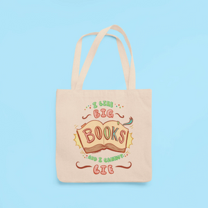 "I Like Big Books" Tote Bag