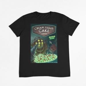 Bioshock "Cream Filled Cake" Cereal Box Spoof T-Shirt