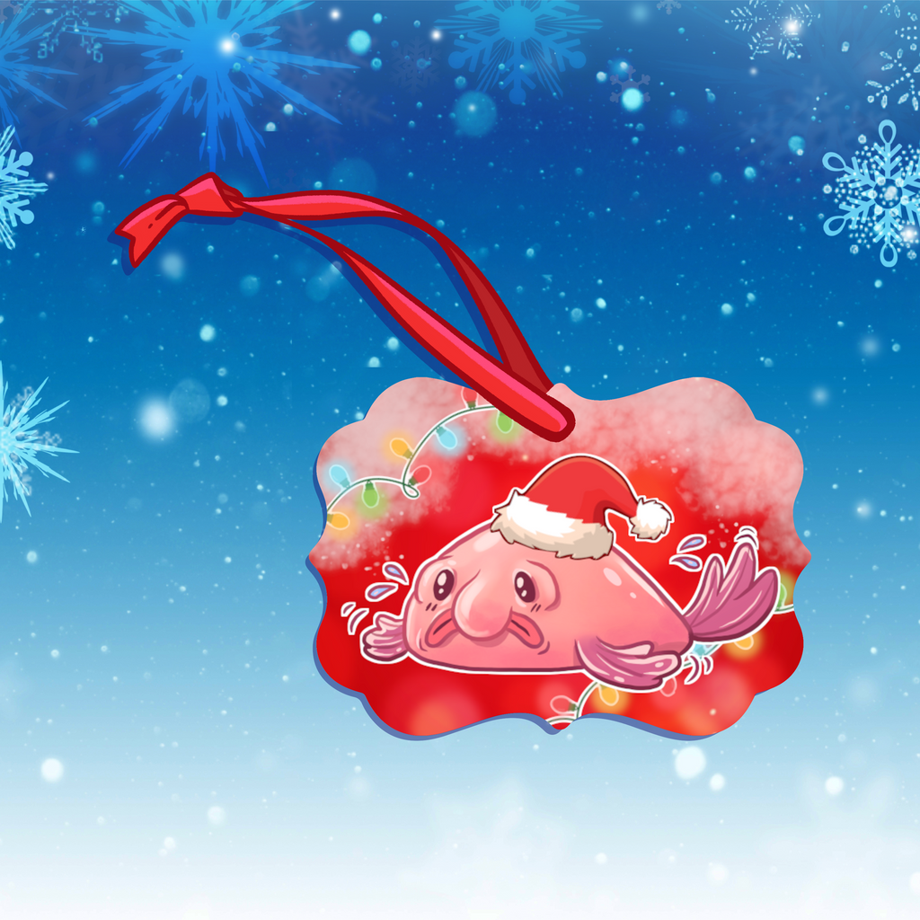 Blobfish Holiday Ornament