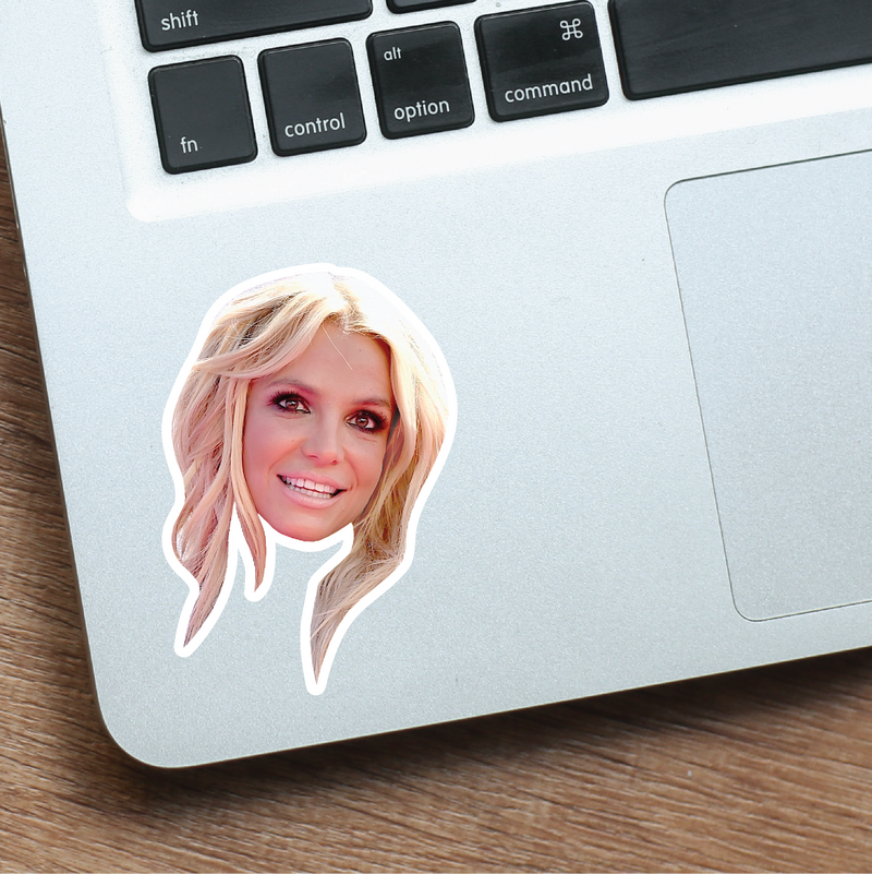 Britney Spears Celebrity Head Vinyl Sticker