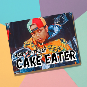 Mighty Ducks Birthday Card "Happy Birthday Cake Eater" Hockey 90s Childhood Movies Nostalgia Sports Jesse Hall
