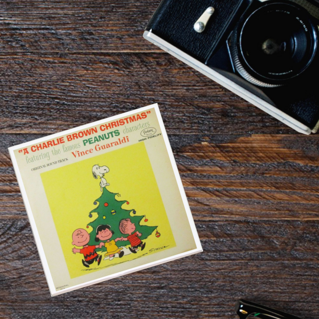 A Charlie Brown Christmas Album Holiday Coaster