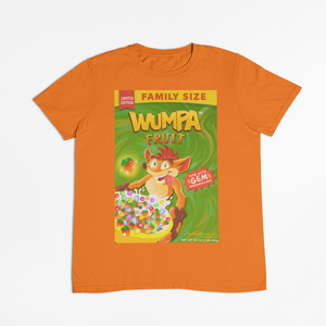 Crash Bandicoot Wumpa Fruit Cereal Box Spoof T-Shirt
