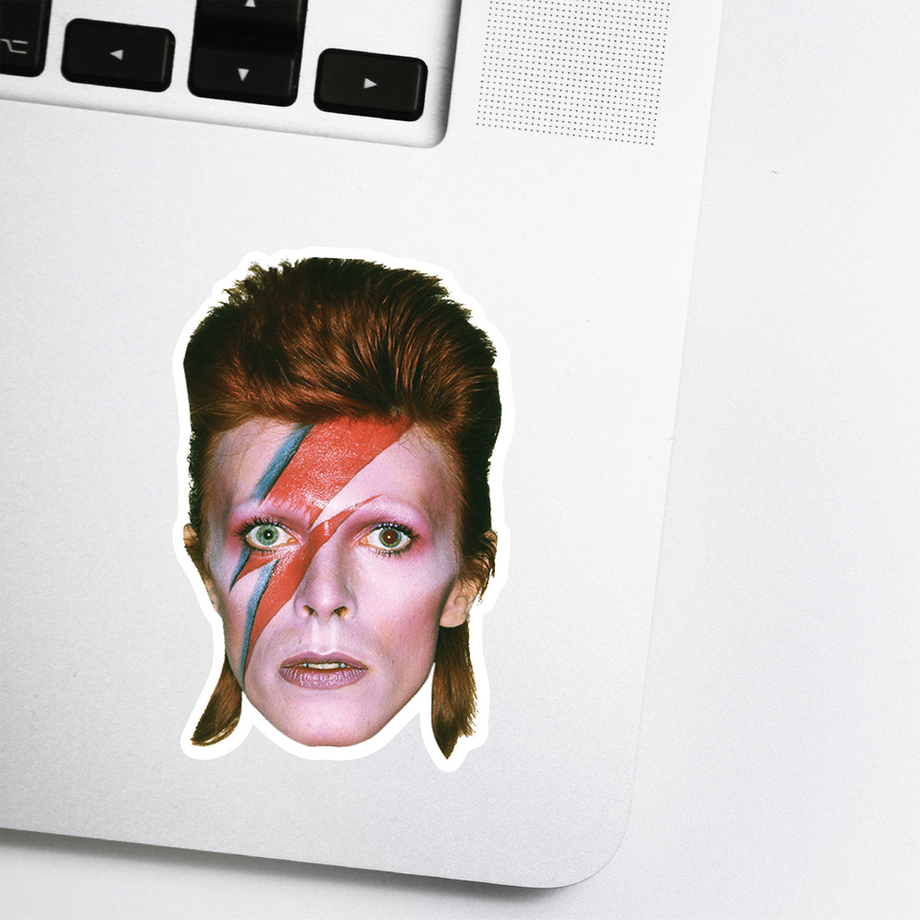 David Bowie Celebrity Head Vinyl Sticker