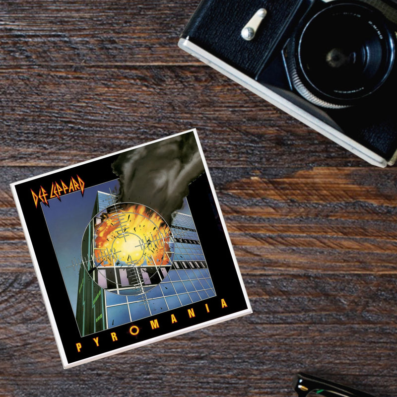 Def Leppard "Pyromania" Album Coaster
