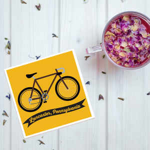 Lancaster PA Bike Yellow Coaster || Cycling