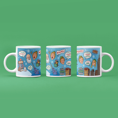 Buddy the Elf / Will Ferrell / Christmas Movie  Coffee Mug for