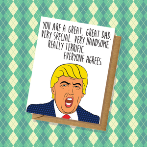 Donald Trump "Great Dad" Father's Day Card