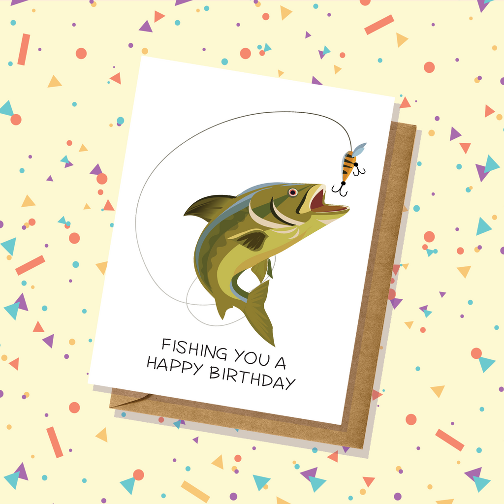 "Fishing You a Happy Birthday" Card
