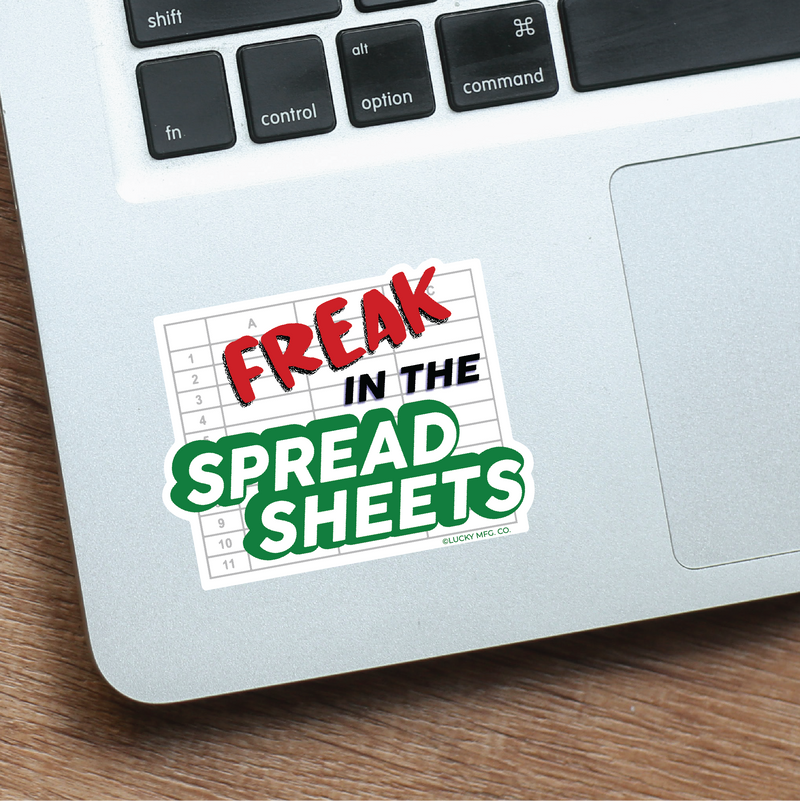 Freak in the Spreadsheets Sticker