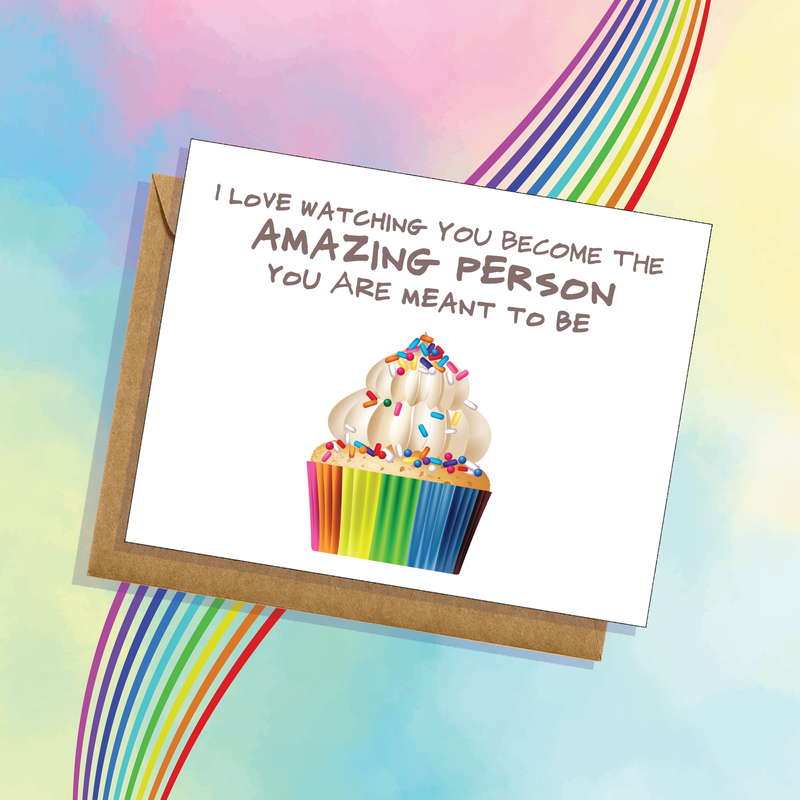 Amazing Person Gay Pride Card