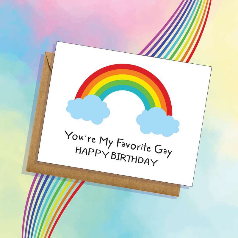 Favorite Gay Birthday Card