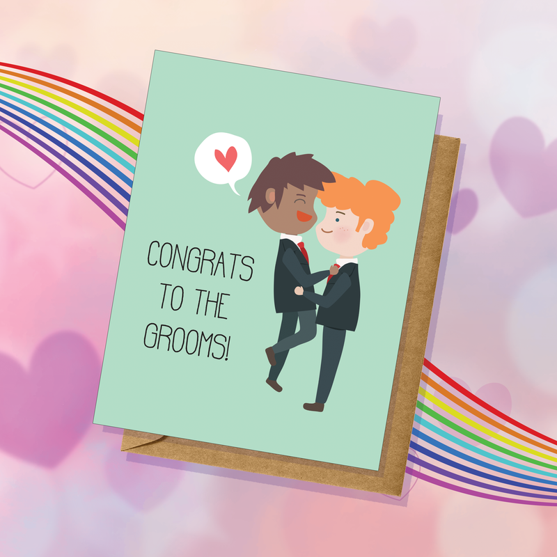 Congrats Grooms Gay Wedding Card