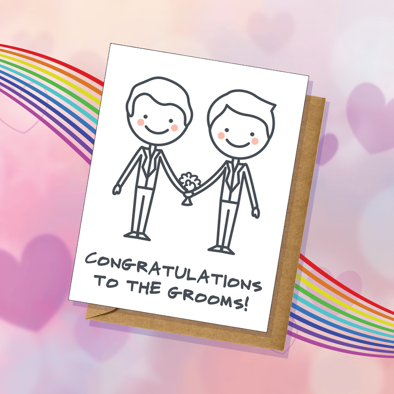 Congratulations Grooms Gay Wedding Card