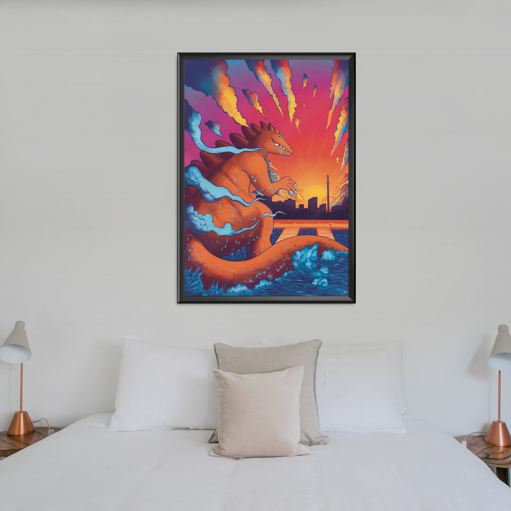 "Kaiju Sunset" 20 x 28 Poster
