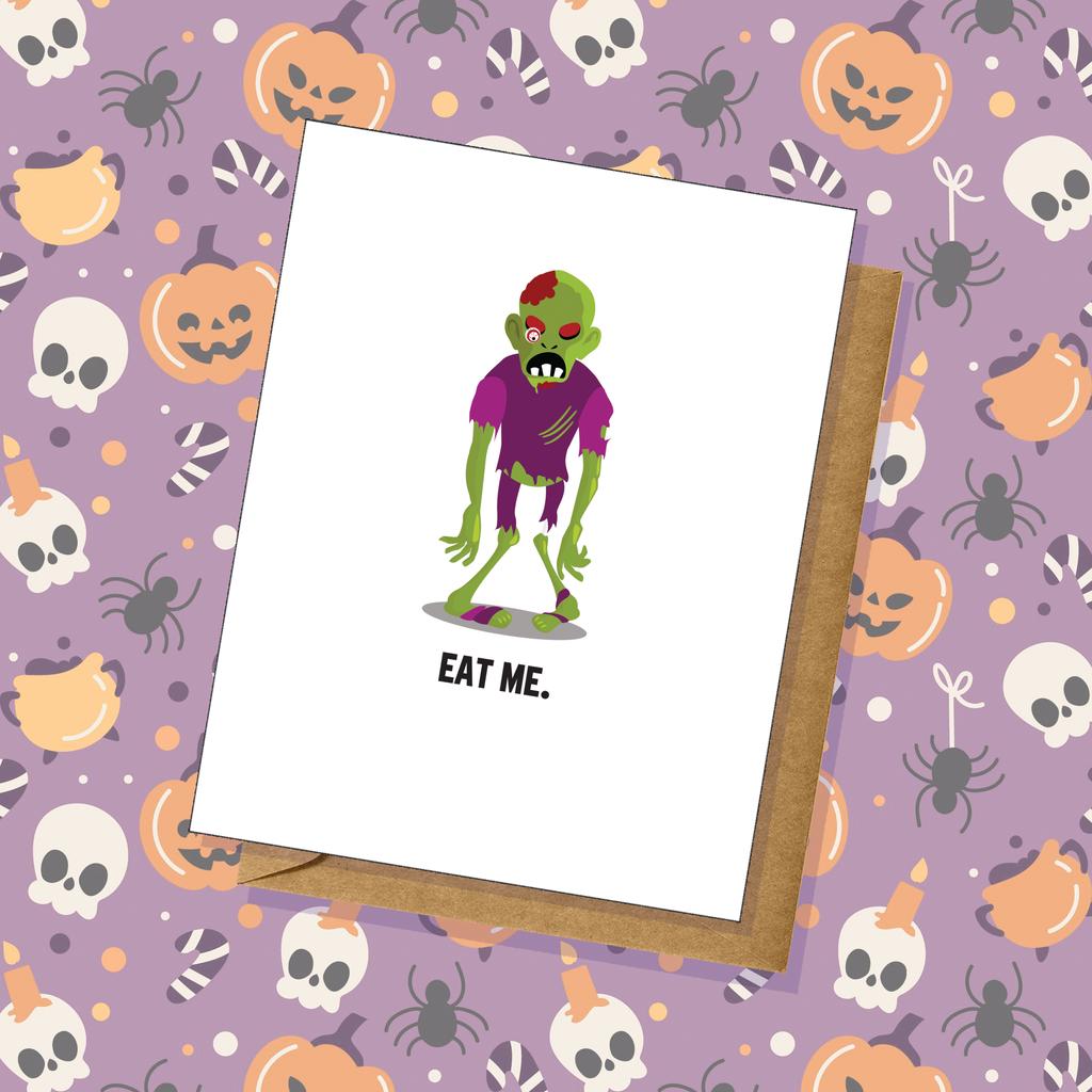 Halloween "Eat Me" Simple Greeting Card