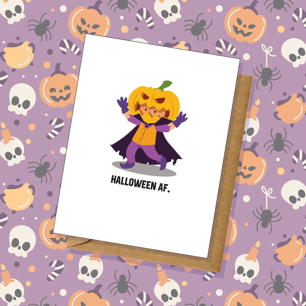 Halloween "Halloween Af" Simple Greeting Card