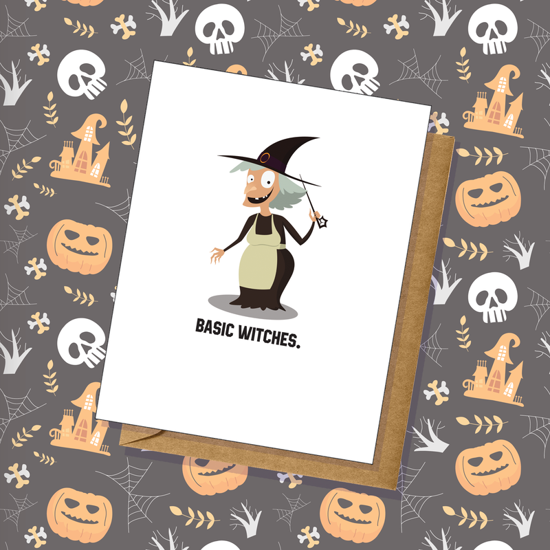 Halloween "Basic Witches" Simple Greeting Card
