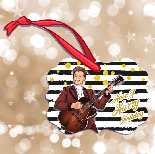 Harry Styles Christmas Tree Ornament || Have A Harry Holiday || Hand-Illustrated || Made in USA || One Direction || Watermelon Sugar