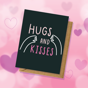 Hugs and Kisses - All Occasion Card - Anniversary, Birthday, etc