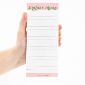 Badass Ideas Magnetic Notepad
