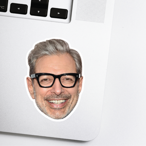 Jeff Goldblum Celebrity Head Vinyl Sticker